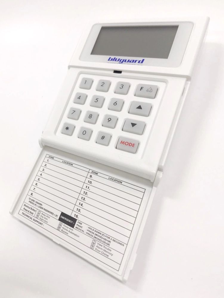 Bluguard V16-Plus LCD Keypad Wired Alarm System