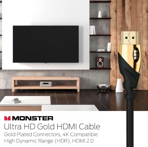 Monster Essential Gold Plated UHD 4K HDMI 2.0 Cable 1.5meter