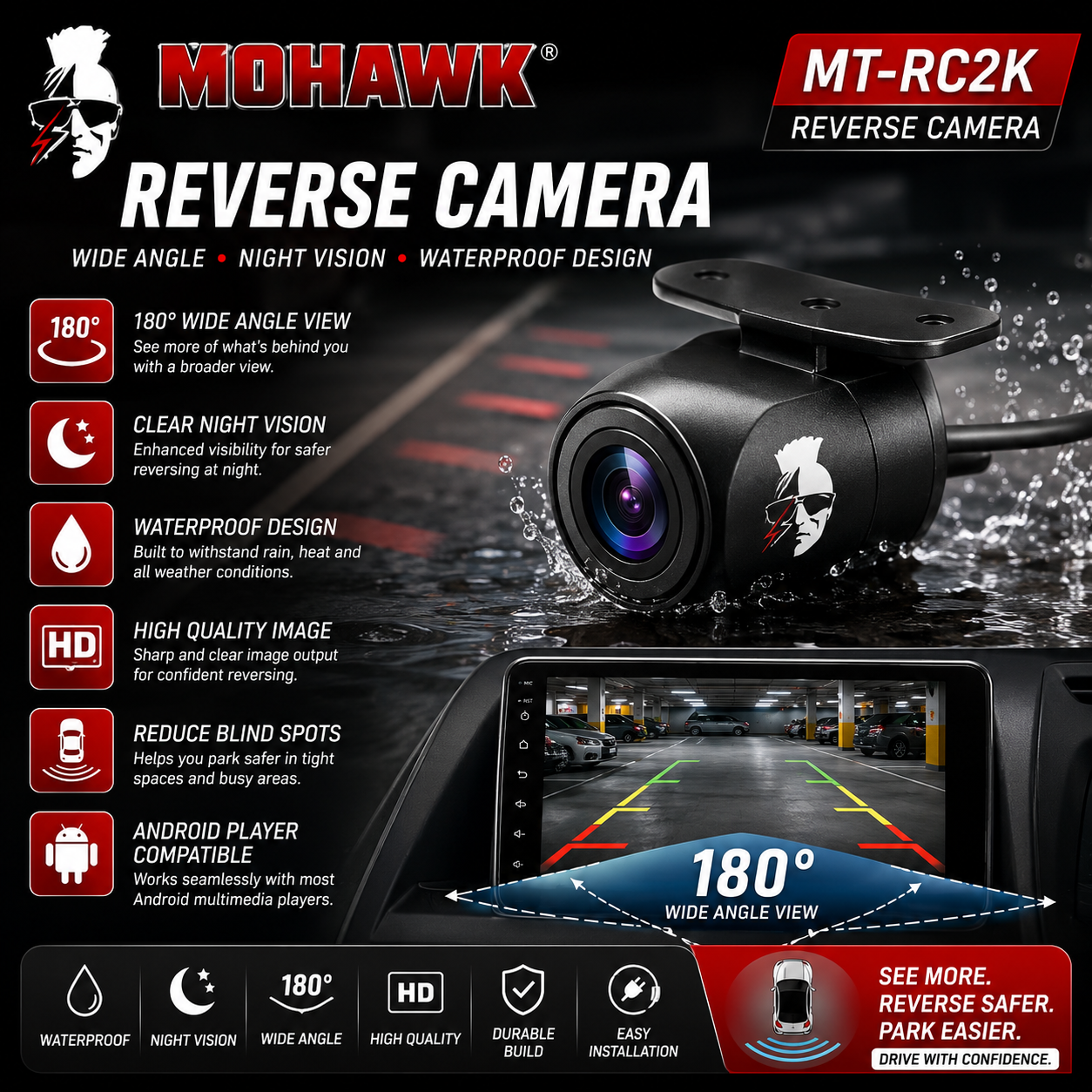 Mohawk MT-RC2K Reverse Camera