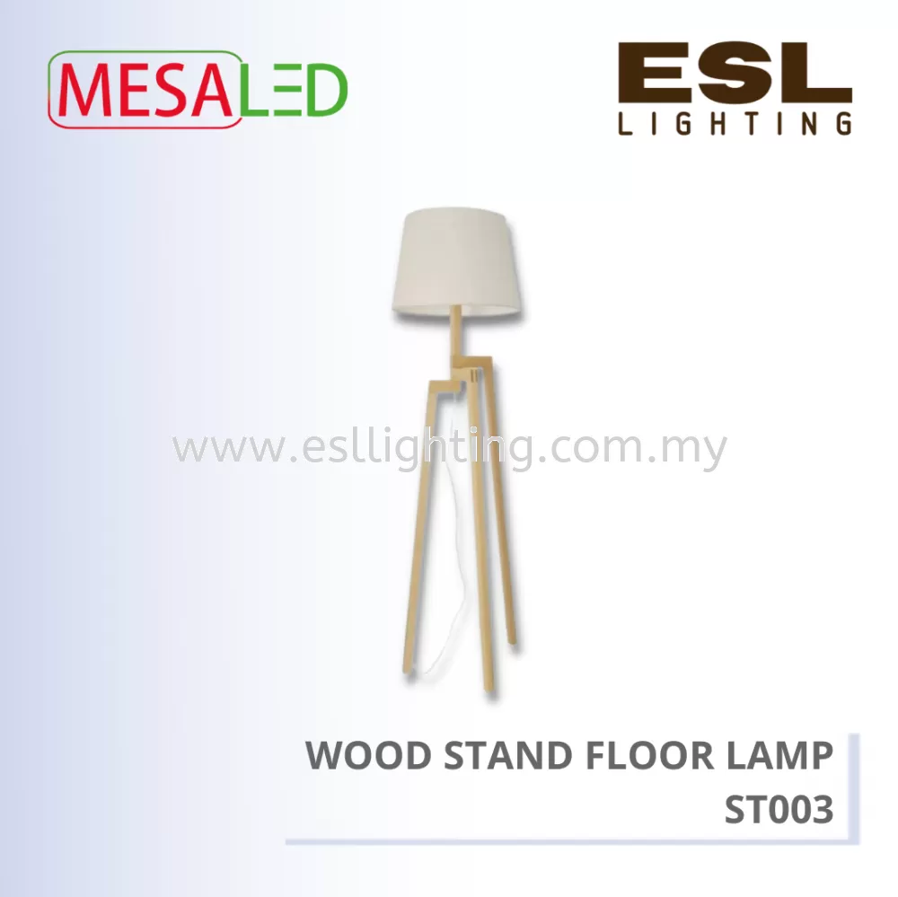 MESALED WOOD STAND FLOOR LAMP - ST003