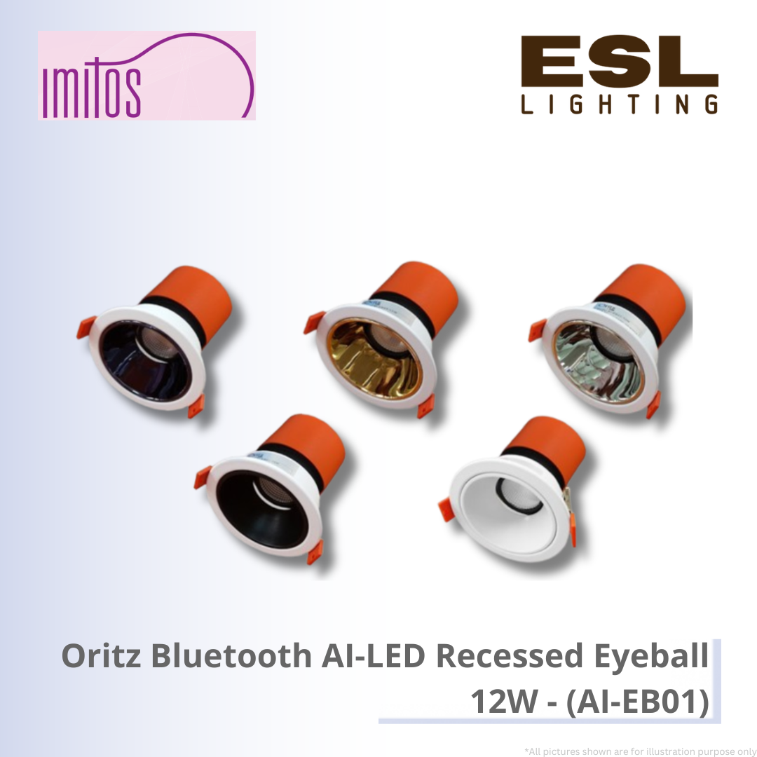 IMITOS Oritz Bluetooth AI-LED Recessed Eyeball 12W - AI-EB01