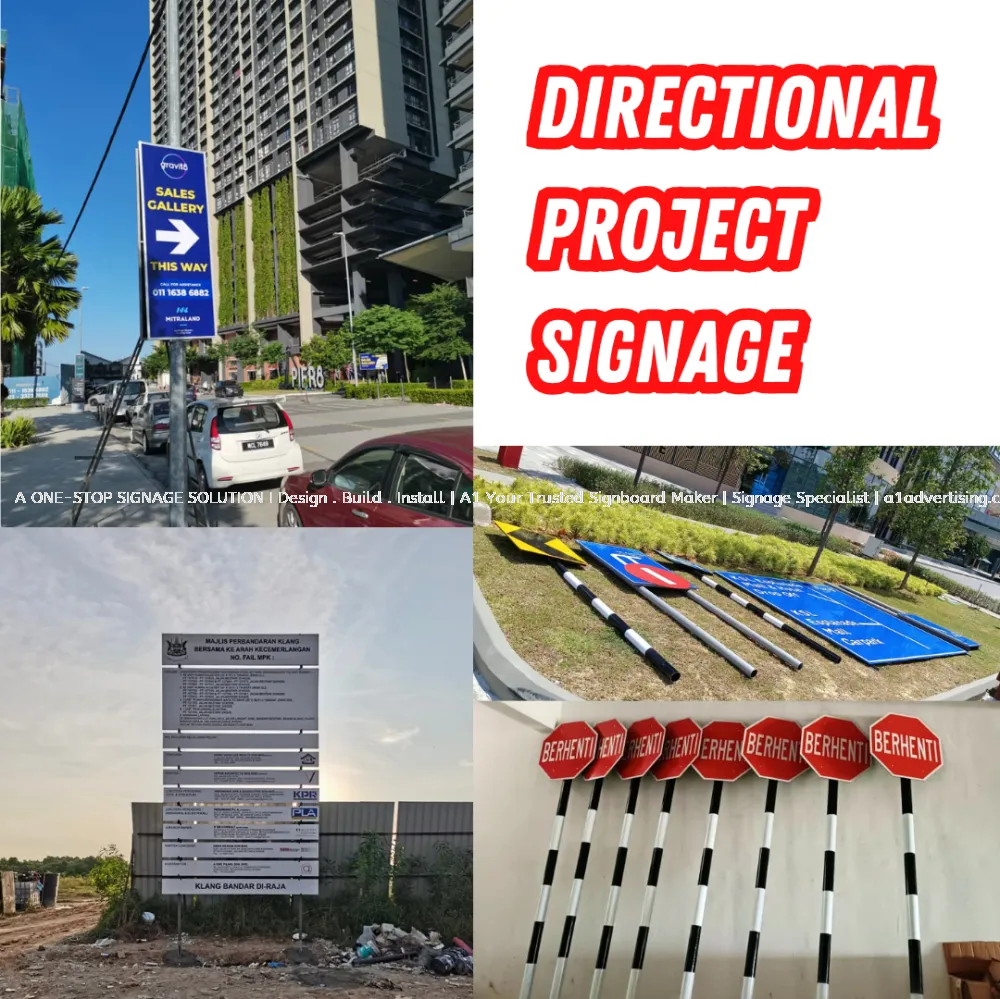 DIRECTIONAL & PROJECT SIGNAGE Klang, Selangor, KL Indoor Display ...