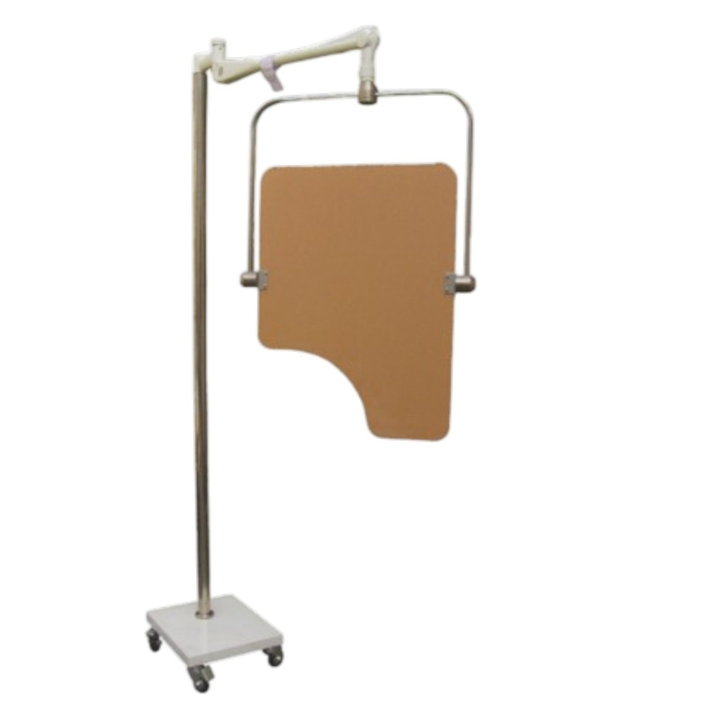 Mobile Overhead Lead Acrylic Barrier with Torso Cutout - Type II