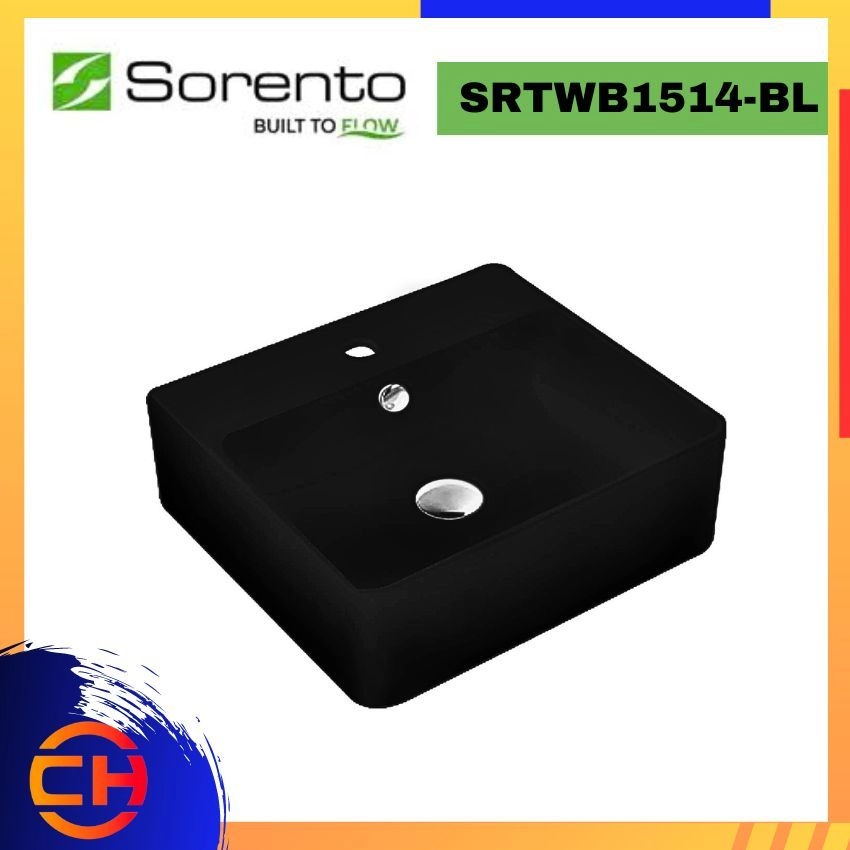 SORENTO COLOUR COUNTERTOP & WALL HUNG BASINS SRTWB1514-BL ( L460xW421xH157mm )