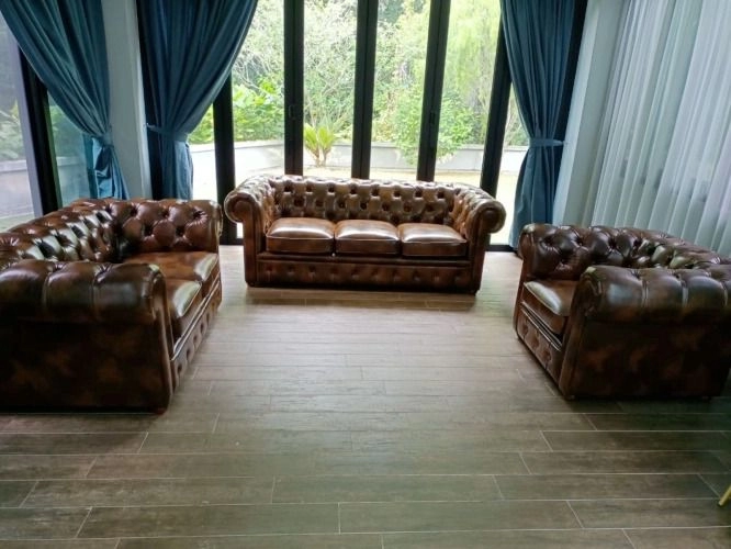 CHESTERFIELD SOFA SET | Premium Design Leather Chesterfield Sofa | Best Sofa Store In Malaysia | KL | Penang | Cyberjaya | Putrajaya | Ipoh | Teluk Intan | Bertam 