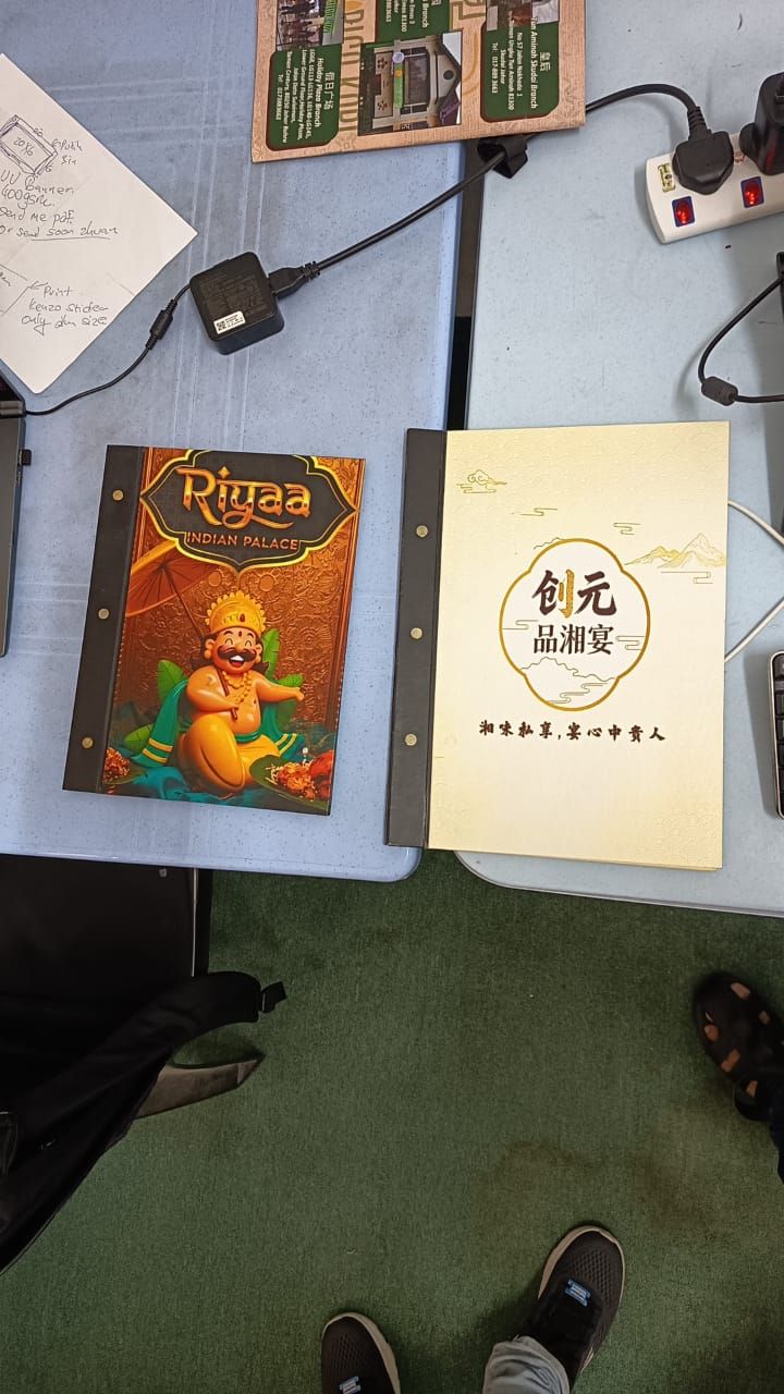 Hard Cover Menu