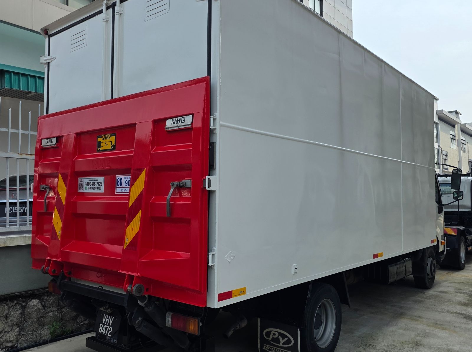 2022 Euro3 HINO 3ton XZC730R Green Engine BDM7500kg - 18ft Aluminum Box Bonded with Tail Lift - Lori Terpakai 二手旧罗里