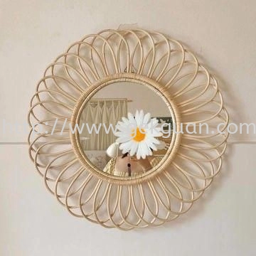 MIR 048 -  RATTAN MIRROR