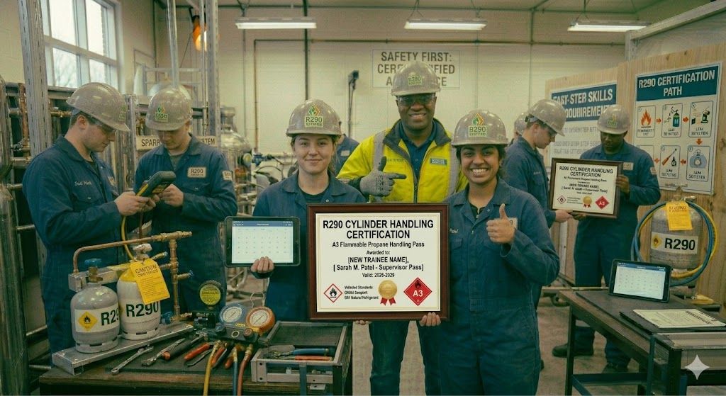R290 cylinder handling certification