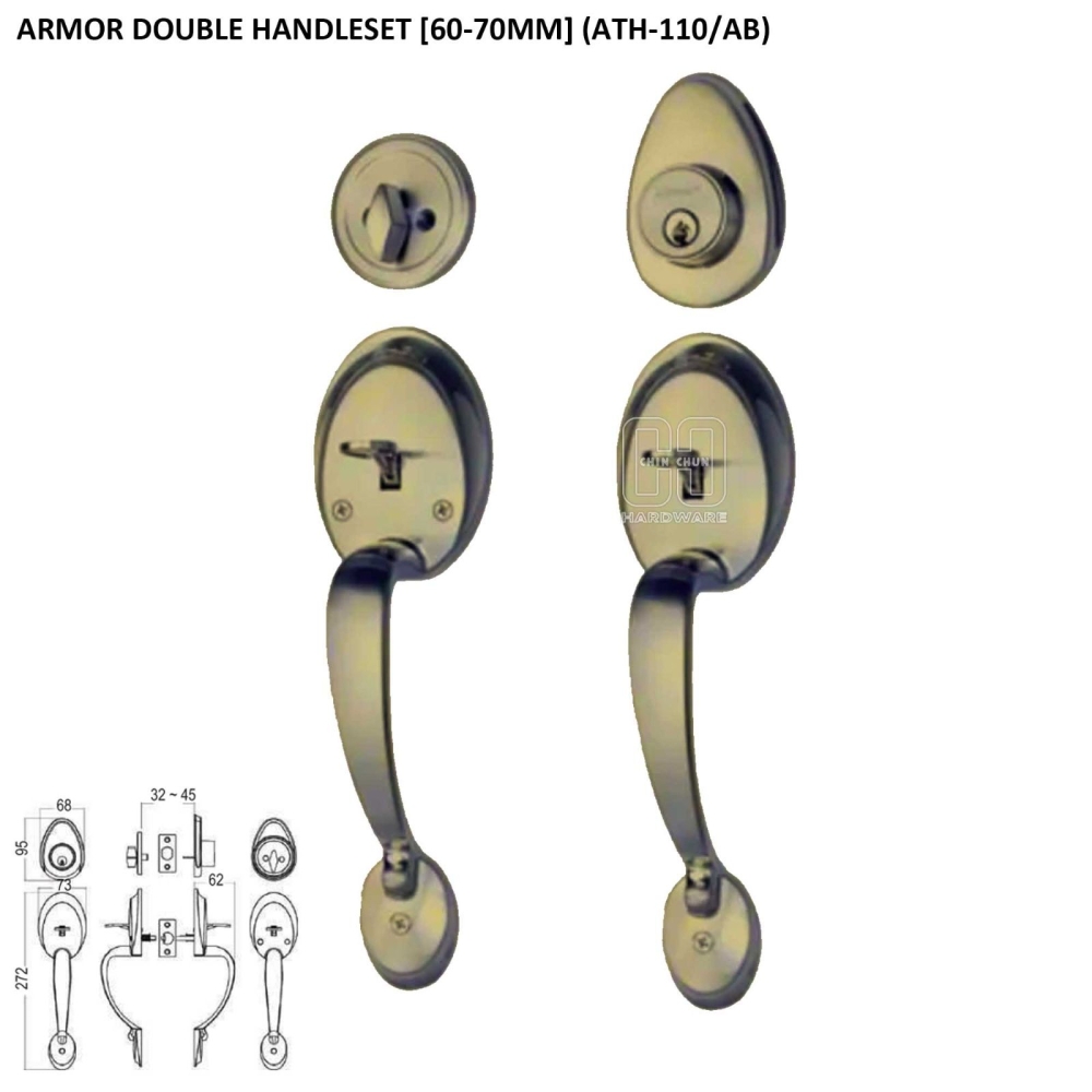 ARMOR DOUBLE HANDLESET ATH-110/AB 60-70MM