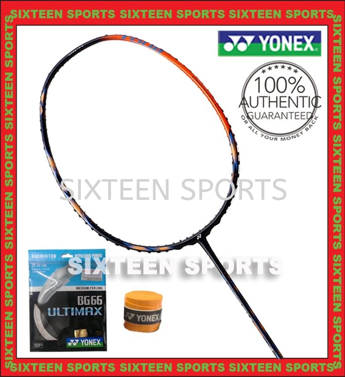 Yonex Astrox 77 Tour Badminton Racket (C/W Yonex BG66 UM string & Ac102 Overgrip)