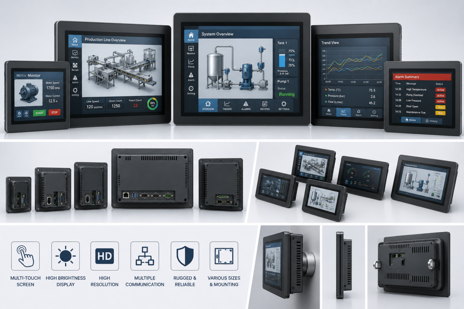 HMI touch panels