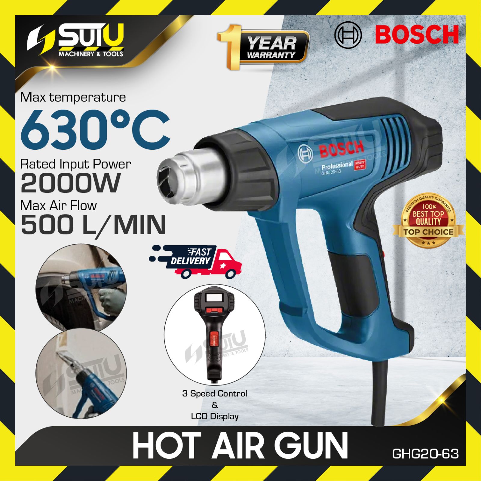 BOSCH GHG20-63 / GHG2063 Hot Air Gun 2000W