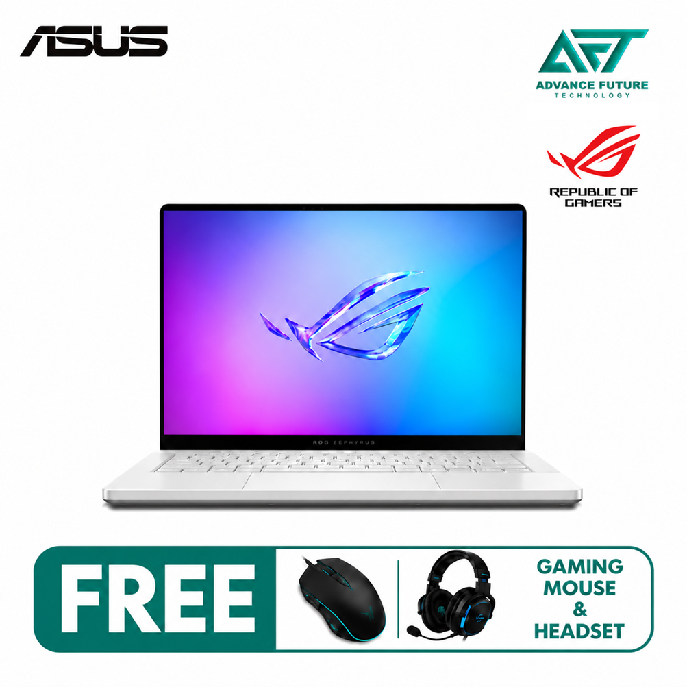 Asus ROG Zephyrus G14 GA403G-MSY018W 14'' 3K OLED 120HZ Gaming Laptop White ( AMD Ryzen AI 9 465, 16GB, 1TB SSD, RTX5060, W11 )