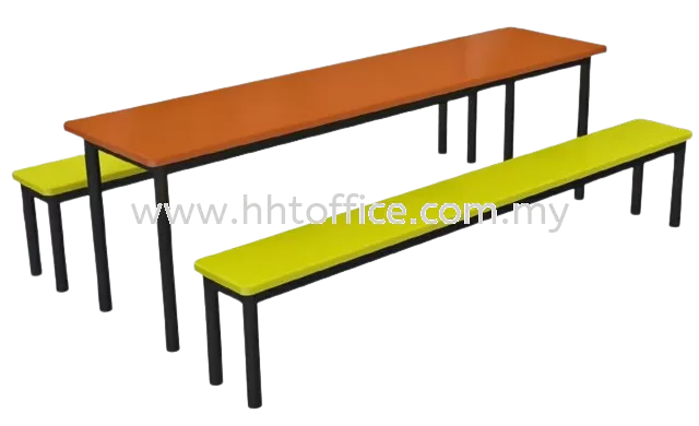 D4 - 8 Seater Bench Food Court-Set