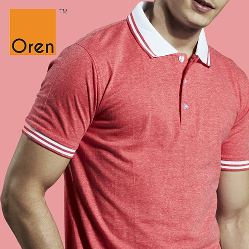 Polo-Collar T-Shirt-Single Jersey-Unisex - SJ08