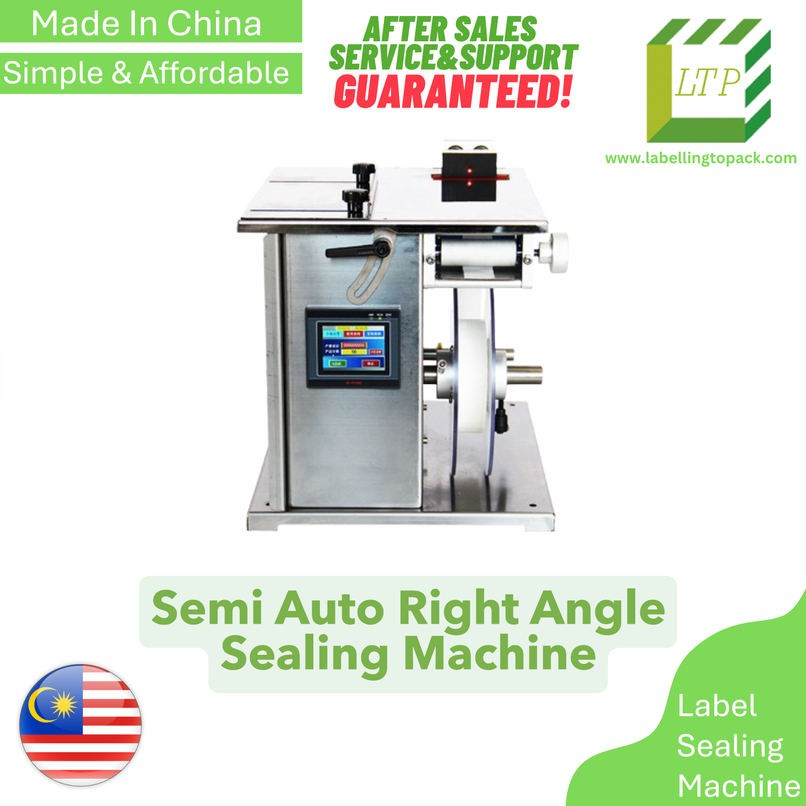 Semi Auto Corner Labeling Machine