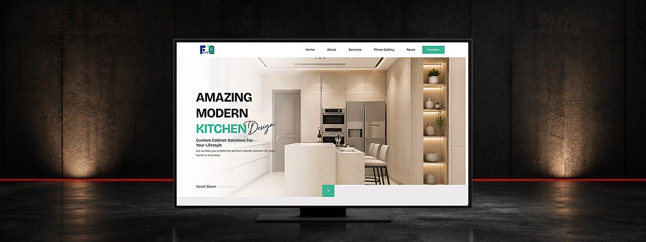 The One Kitchen Custom Cabinet Website Design Case Study in Penang