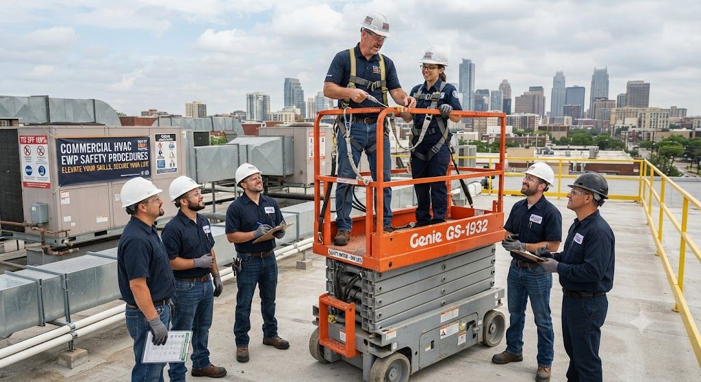 commercial HVAC EWP safety procedures