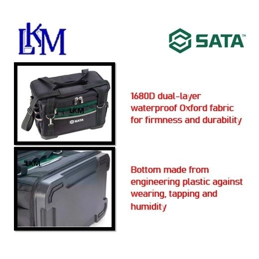 SATA 95199 Portable Tool Bag 40cm/16" Multipurpose Tool Bag / Electrician tool bag / storage bag