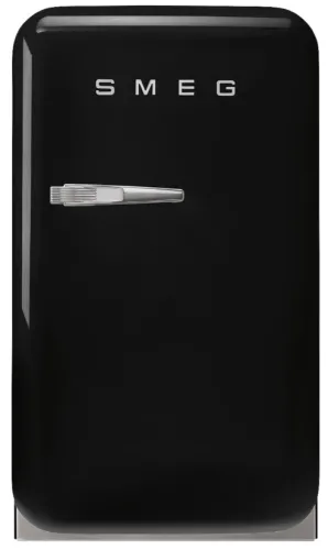 SMEG Free standing refrigerator One Door, BLACK 50's Style Aesthetic FAB5RBL