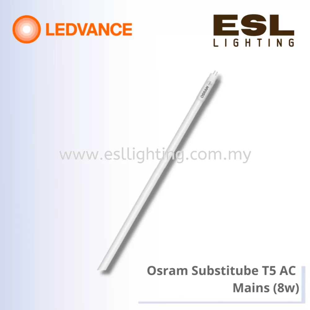 LEDVANCE OSRAM SubstiTUBE T5 AC Mains 8W - 4058075556393 / 4058075556416