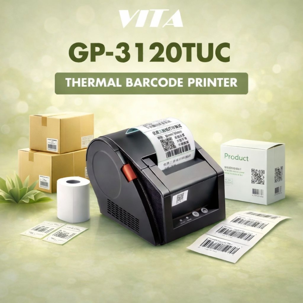 GPRINTER GP - 3120TU Thermal Barcode Printer Lable Printer