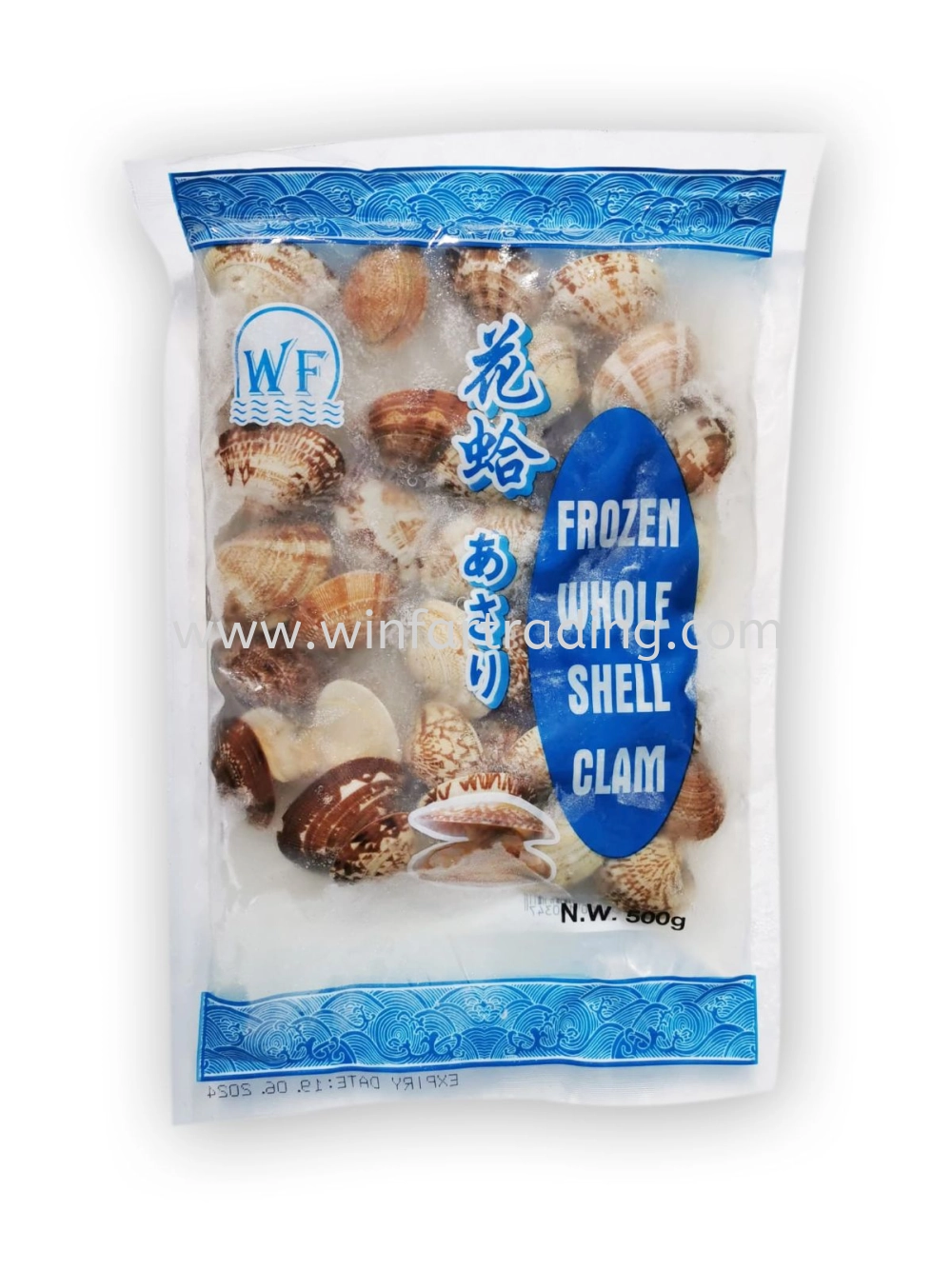 FROZEN WHOLE SHELL CLAM 500GM BC 1100100100347