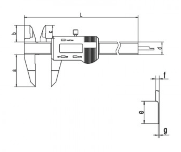 GUANGLU Digital display thin calipers