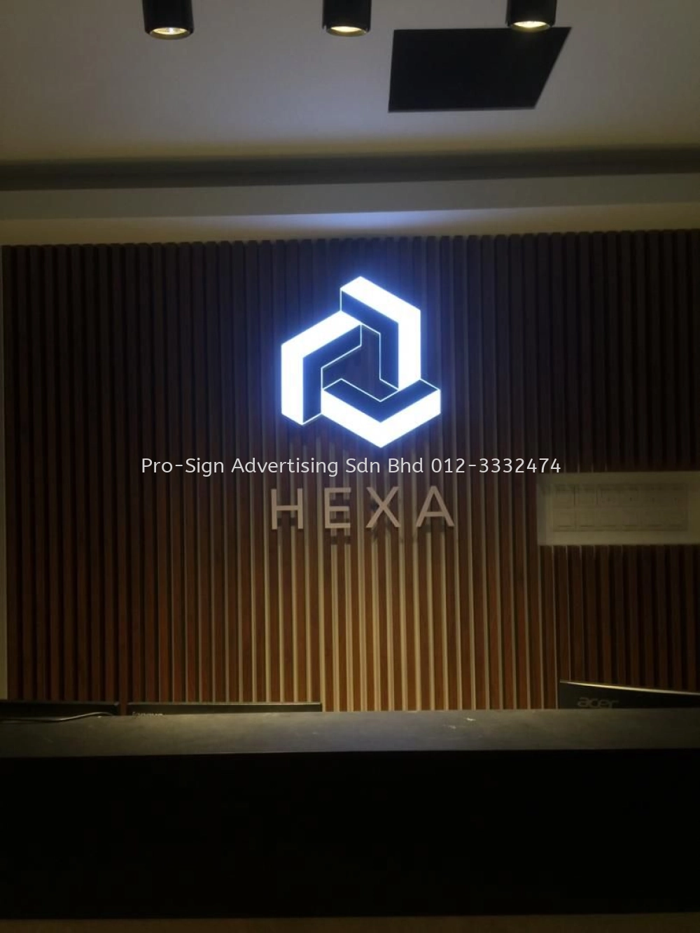 3D BOX UP LED FRONT LIT (HEXA HOTEL, KL, 2019)