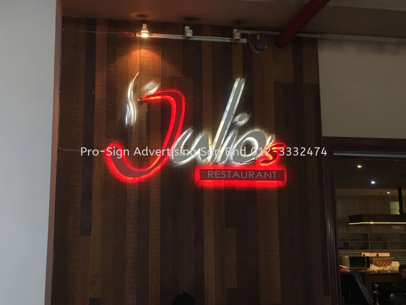 PANEL SIGNBOARD AND 3D EG BOX UP BACKLIT (CASTLE GARDEN & JULIOS, KOTA DAMANSARA, 2017)