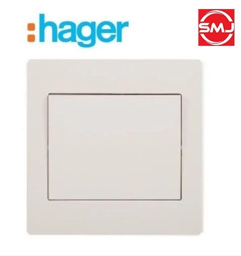 Hager WGML111P Muse 10A 1 Gang Press Switch