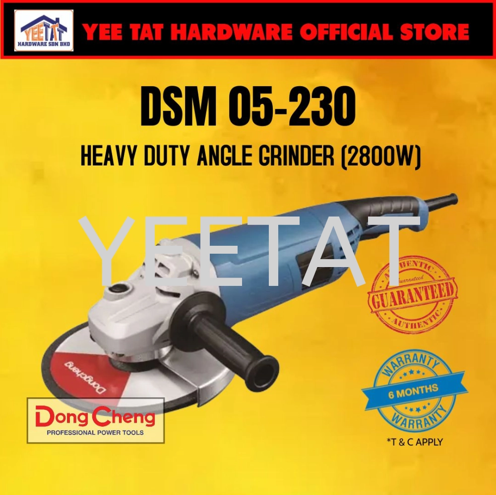 [ DONGCHENG ] DSM05-230 Heavy Duty Angle Grinder (2800W)