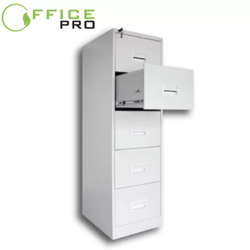 IPS106/5A 5 Drawers Filling Steel Cabinet With Recess Handle C/W Ball Bearing Slide Cheras