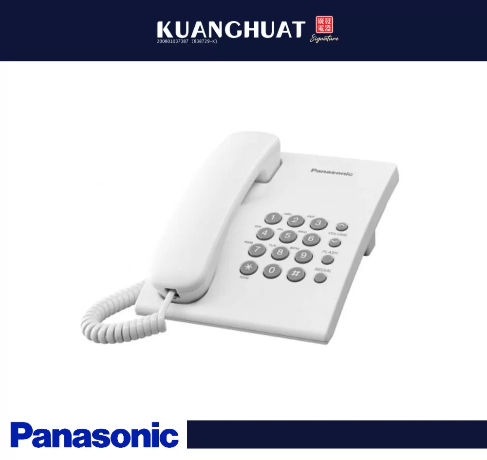 PANASONIC Single Line Phone KX-TS500MLW