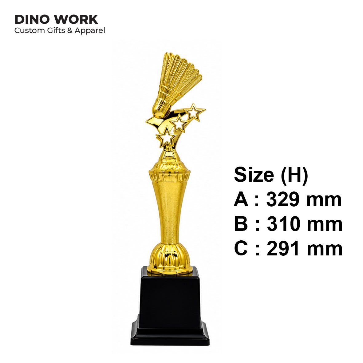 Badminton Trophy | Custom Badminton Awards Malaysia