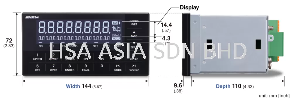 M-SYSTEMS WEIGHING INDICATOR W100 SERIES