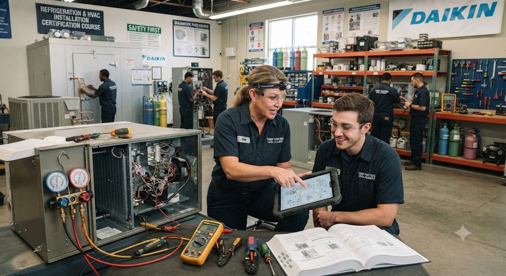 Refrigeration and HVAC installation certification course
