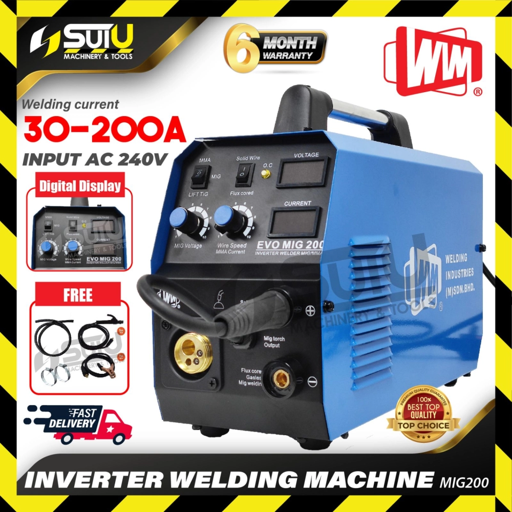 WIM MIG200 / MIG-200 / MIG 200 / MIG200C Inverter Welding Machine 30-200A