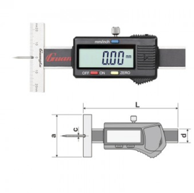 GUANGLU Digital pocket depth ruler