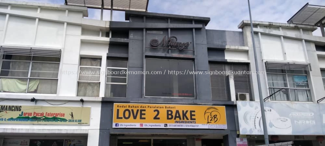 LOVE 2 BAKE LIGHTBOX SIGNBOARD SIGNAGE IN PAHANG TRIANG