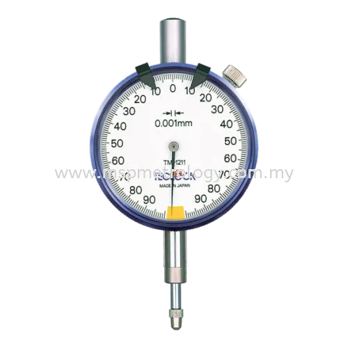 Teclock One Revolution Dial Indicator,0.2mm/0.001 – TM-1211 (Full Range Type)