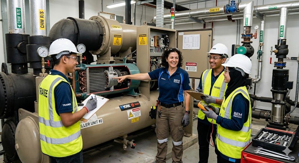 Building service chiller maintenance training