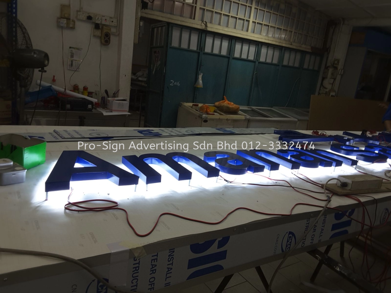 ALUMINIUM BOX UP LED BACKLIT (AMANAH SAHAM NASIONAL BERHAD, BINTULU, 2016)