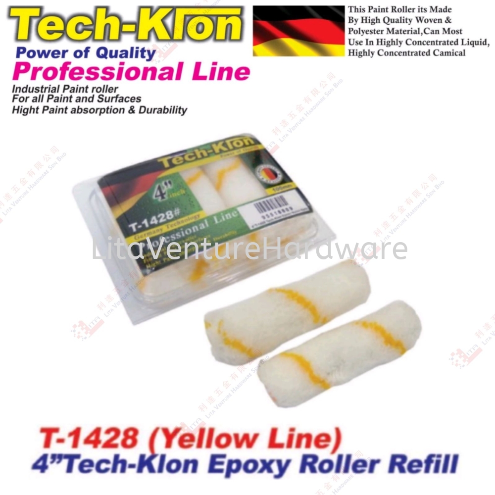 TECH KLON BRAND 4'' EPOXY ROLLER REFILL - T1428