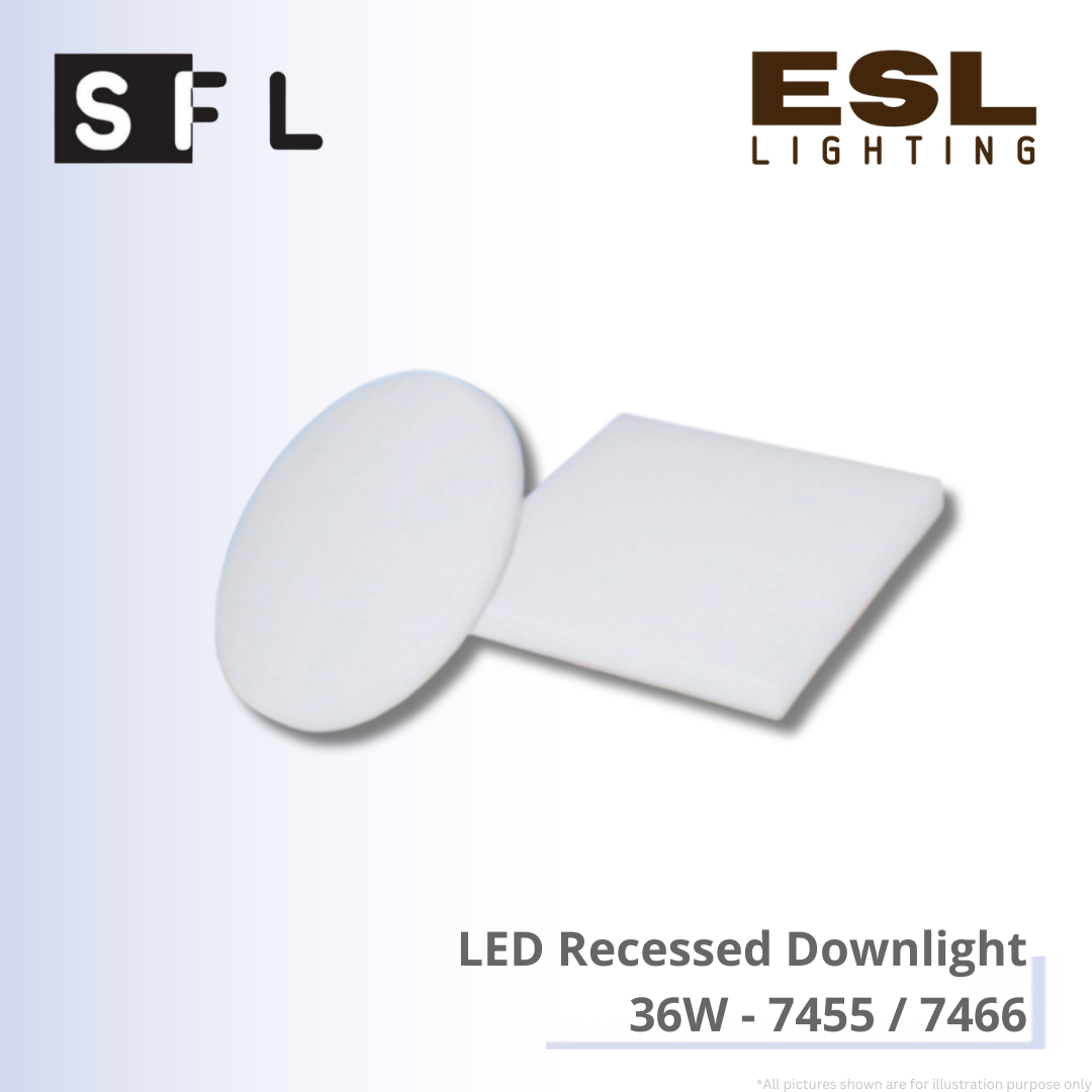 SFL LED Recessed Downlight 36W - 7455/7466