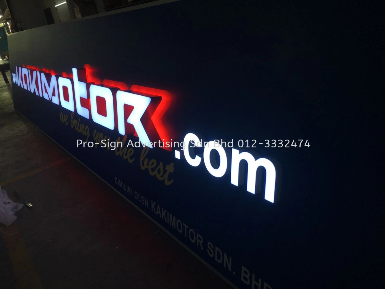 FRONT BACKLIT SIGNBOARD (KAKIMOTOR, 2019)