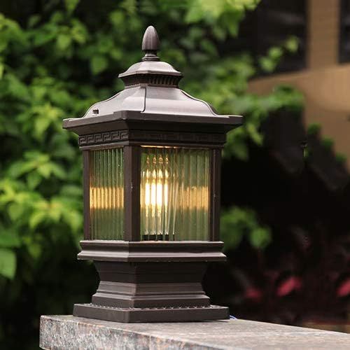 RETRO VINTAGE PILLAR LIGHT OUTDOOR GATE LAMP  - 10896/S