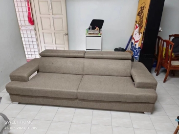 2 Seater Fabric Modern Sofa | Sofa Promotion | Sofa repair service | Sofa Furniture Store Penang Nearby