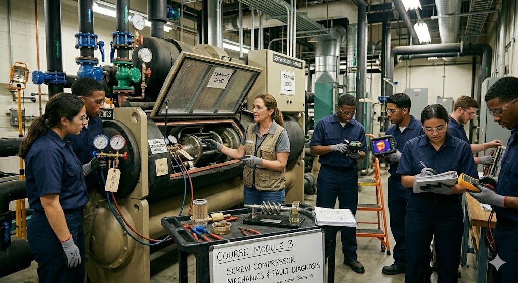 Industrial screw chiller course